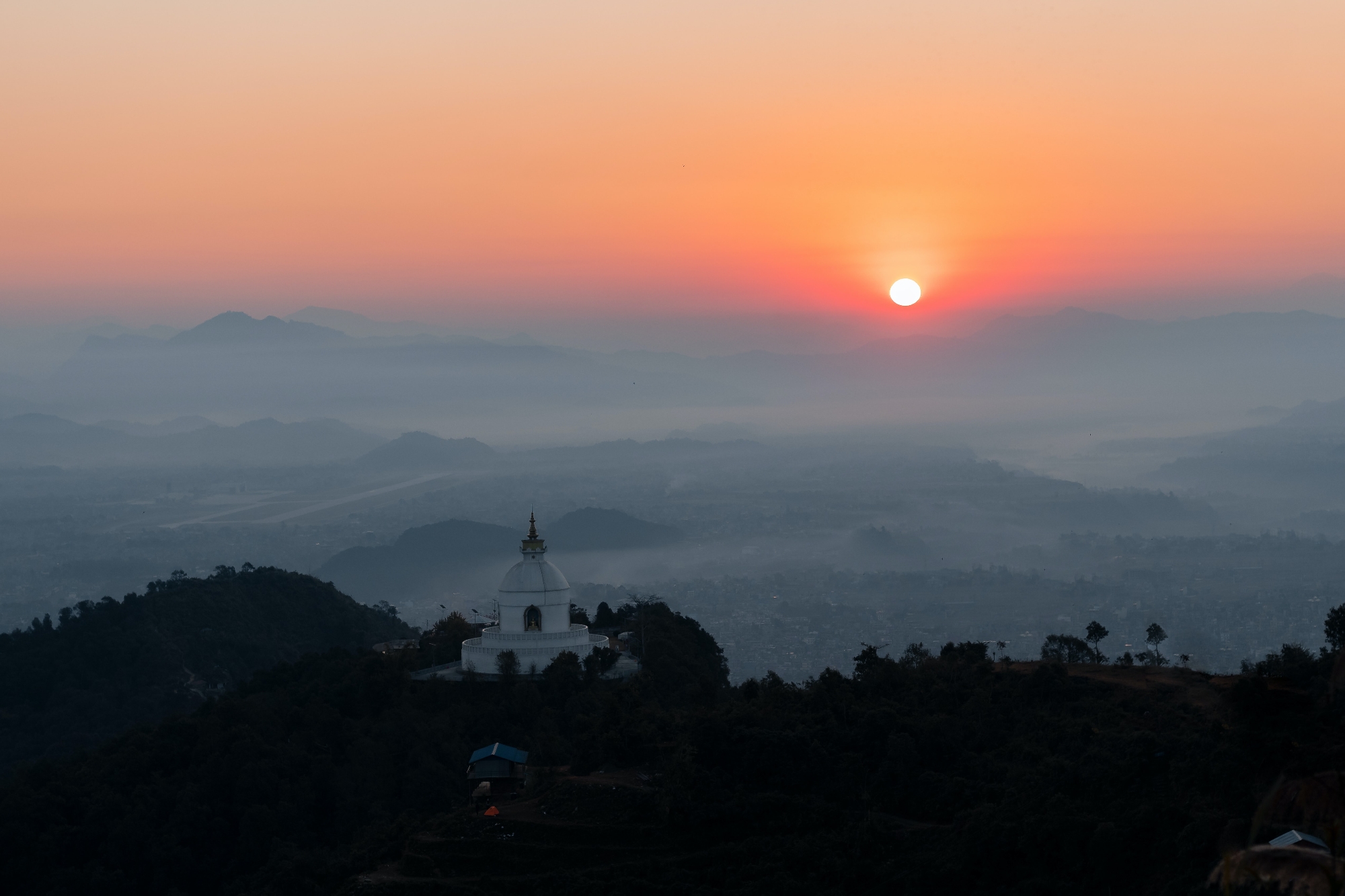 Peace pagoda Nepal
