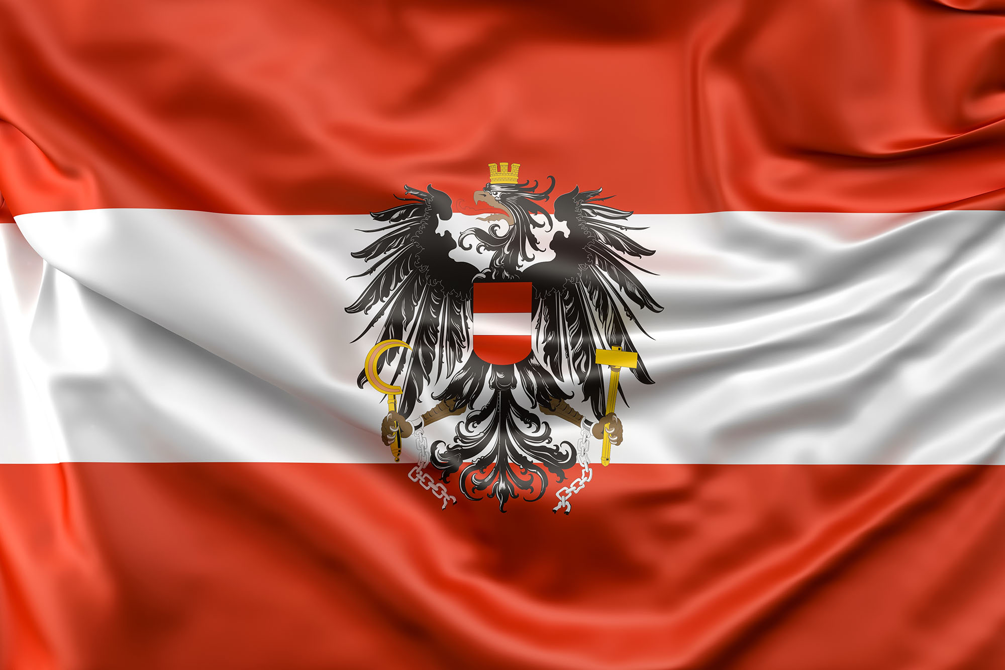 Flag of Austria with ensign