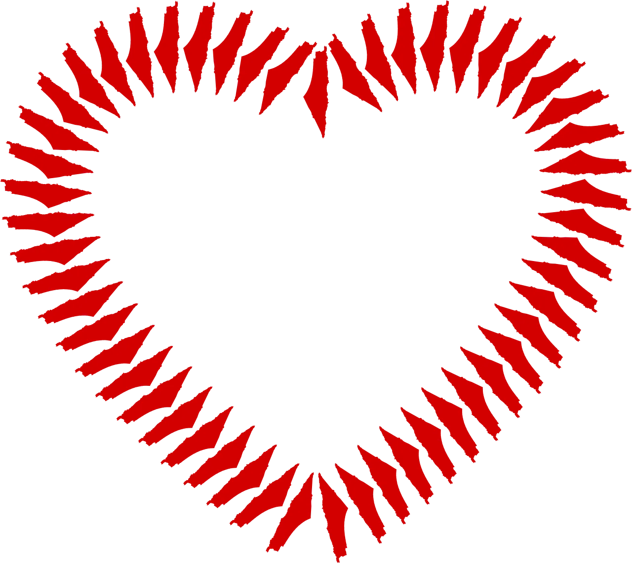 Karte von Israel und Palästina als kleines Symbol, angordnet als viele kleine Karten in Form eines roten Herzens.